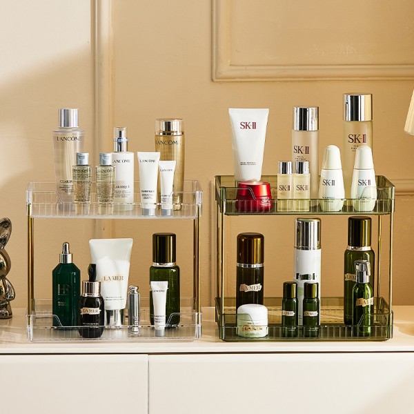 Cosmetic Storage Rack Manufacturer - Transparent Plastic Rectangular