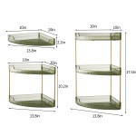 Corner Storage Rack Manufacturer - Fan Shape 2 Tier Triangular