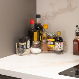 Corner Organizer Rack Manufacturer - Single Layer Triangle Shelf