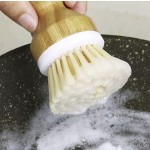 Dish Brush Manufacturer - Natural Sisal Bamboo Replaceable Head
