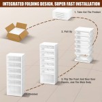 Sneaker Organizer Manufacturer - Plastic Stackable Drawer Cabinet