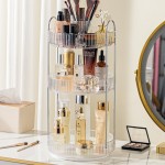 Makeup Organizer Manufacturer - 3 Layers 360 Rotating Spinning