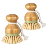 Dish Brush Manufacturer - Natural Sisal Bamboo Replaceable Head