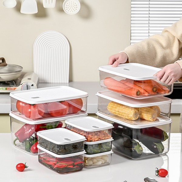 Refrigerator Organizer Manufacturer - Clear Stackable Freshness Preservation