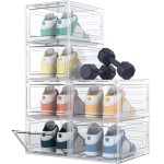 Shoe Organizer Manufacturer - Clear Plastic Stackable Magnetic