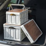 Camping Storage Box Manufacturer - Outdoor Stall Wooden Lid