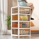 Storage Cabinet Manufacturer - Multi Layer Transparent Tea Color