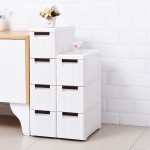 Bathroom Storage Cabinet Manufacturer - Plastic Pulley Crevice Drawer