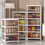 Storage Cabinet Manufacturer - Multi Layer Transparent Tea Color