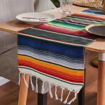 Mexican Blanket Factory - Sofa Cover Tablecloth Woven Tassel