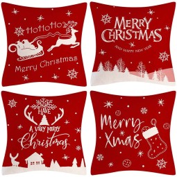 Christmas Cushion Cover Factory - Buffalo Plaid Antlers Design