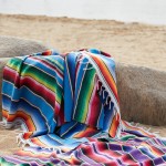 Beach Blanket Factory - Bohemian Striped Tassel Picnic Mat