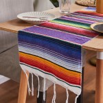 Mexican Table Runner Manufacturer - Colorful Striped Serape Decor
