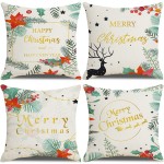 Christmas Pillow Cover Manufacturer - 4Pack Snowflake Stamping
