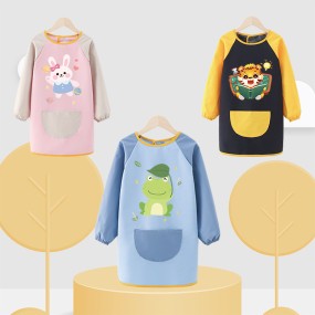 Children Smock Manufacturer - Waterproof Long-sleeved Painting