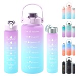 Plastic Cup Set Factory - 3Pcs Gradient Sports Water Bottle