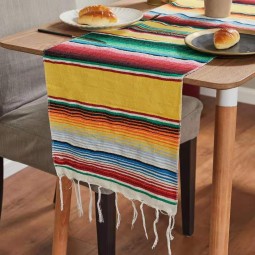 Mexican Table Runner Manufacturer - Bright Color Festival Party Decor