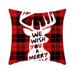 Christmas Cushion Cover Manufacturer - 45x45 Farmhouse Plaid