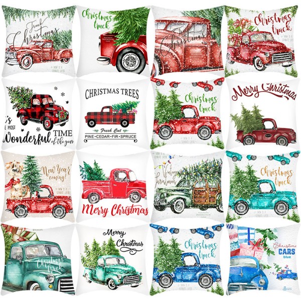 Christmas Cushion Cover Manufacturer - 45x45 Farmhouse Plaid