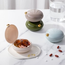 Pill Organizer Manufacturer - Mini 4 Grids Portable Case