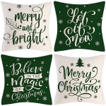 Christmas Pillow Cover Factory - Santa Tree Elk Snow Design