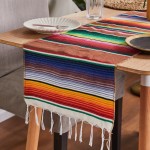 Mexican Blanket Factory - Sofa Cover Tablecloth Woven Tassel