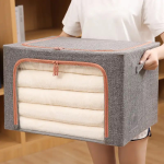 Storage Box Factory - 66L Cotton Linen Folding