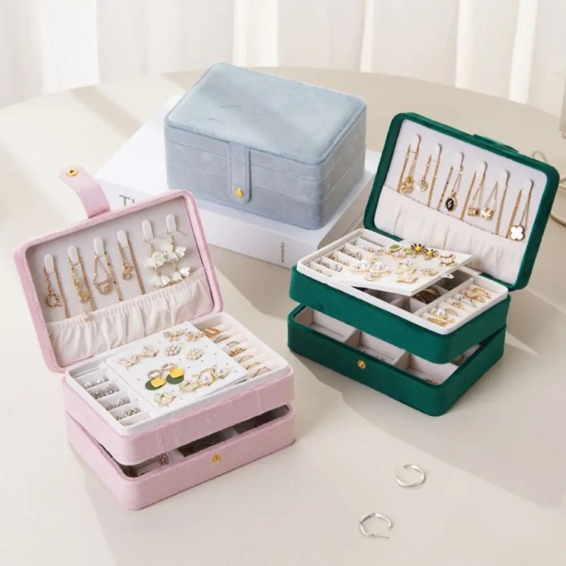 Jewelry Storage Box Manufacturer - PU Leather Suede Material