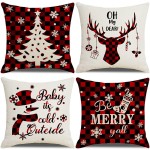 Christmas Pillowcase Factory - Red Cushion Cover Navidad Gift