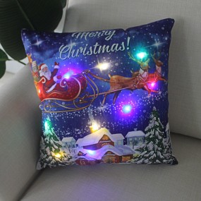 LED Pillow Cover Factory - Christmas Light Decoration 45x45cm