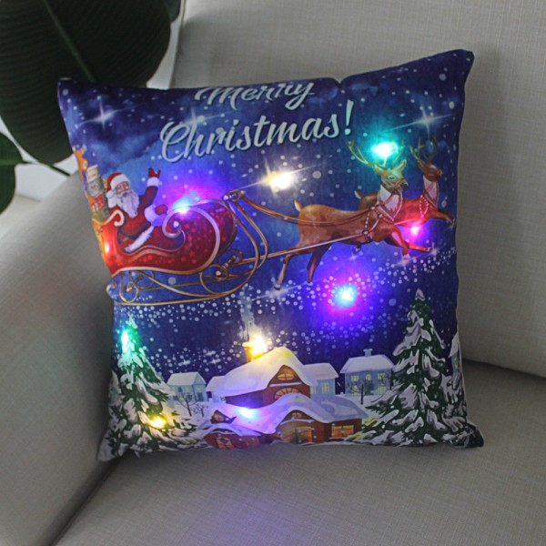 LED Pillow Cover Factory - Christmas Light Decoration 45x45cm