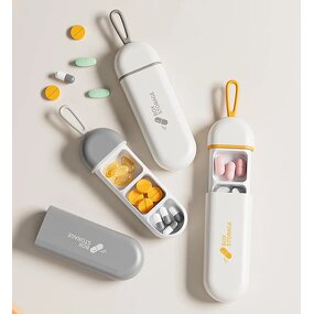 Pill Box Manufacturer - Nordic Style 3 Grids Dispenser