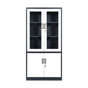 Glass Filing Cabinet Manufacturer - Steel Material with Lock