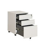 White File Cabinet Manufacturer - Cheap Steel Under Desk 3 Drawer