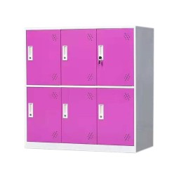 Mini Steel Locker Manufacturer - Customized Blue 6 Doors