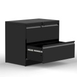 Professional Cabinet Manufacturer - Black Steel 2 Doors 3 Drawers