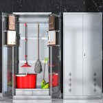 Metal Cupboard Manufacturer - Modern Four-Door Steel with Locks