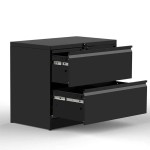 Professional Cabinet Manufacturer - Black Steel 2 Doors 3 Drawers