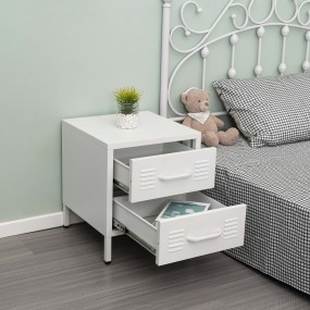 Bedside Cabinet Manufacturer - New Style Metal 2 Drawers