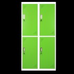 Metal Locker Manufacturer - 4 Door Gym School Workers Cabinet