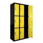 Steel Locker Manufacturer - 9 Doors Customized Colors Office
