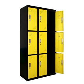Steel Locker Manufacturer - 9 Doors Customized Colors Office