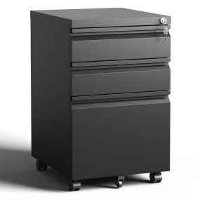 Office File Cabinet Manufacturer - 3 Drawer Mobile Pedestal Light