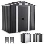 Tool House Manufacturer - 4x6ft Swing Door Garage Container