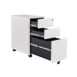 Office Cabinet Manufacturer - 3 Drawer Metal Steel Movable
