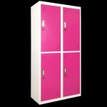 Metal Locker Manufacturer - 4 Door Gym School Workers Cabinet