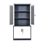 Glass Filing Cabinet Manufacturer - Steel Material with Lock