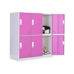 Mini Steel Locker Manufacturer - Customized Blue 6 Doors