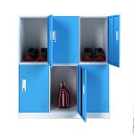 Mini Steel Locker Manufacturer - Customized Blue 6 Doors