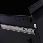 Professional Cabinet Manufacturer - Black Steel 2 Doors 3 Drawers